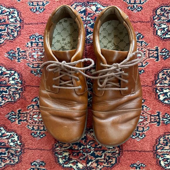 LEMS Men’s 45 Mocha Leather Nine2Five Minimalist Shoes - Picture 1 of 8